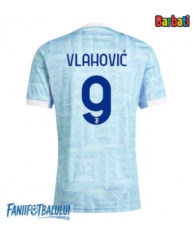 Juventus Dusan Vlahovic #9 Tricou Fotbal Replică 2025-26 Barbati Deplasare